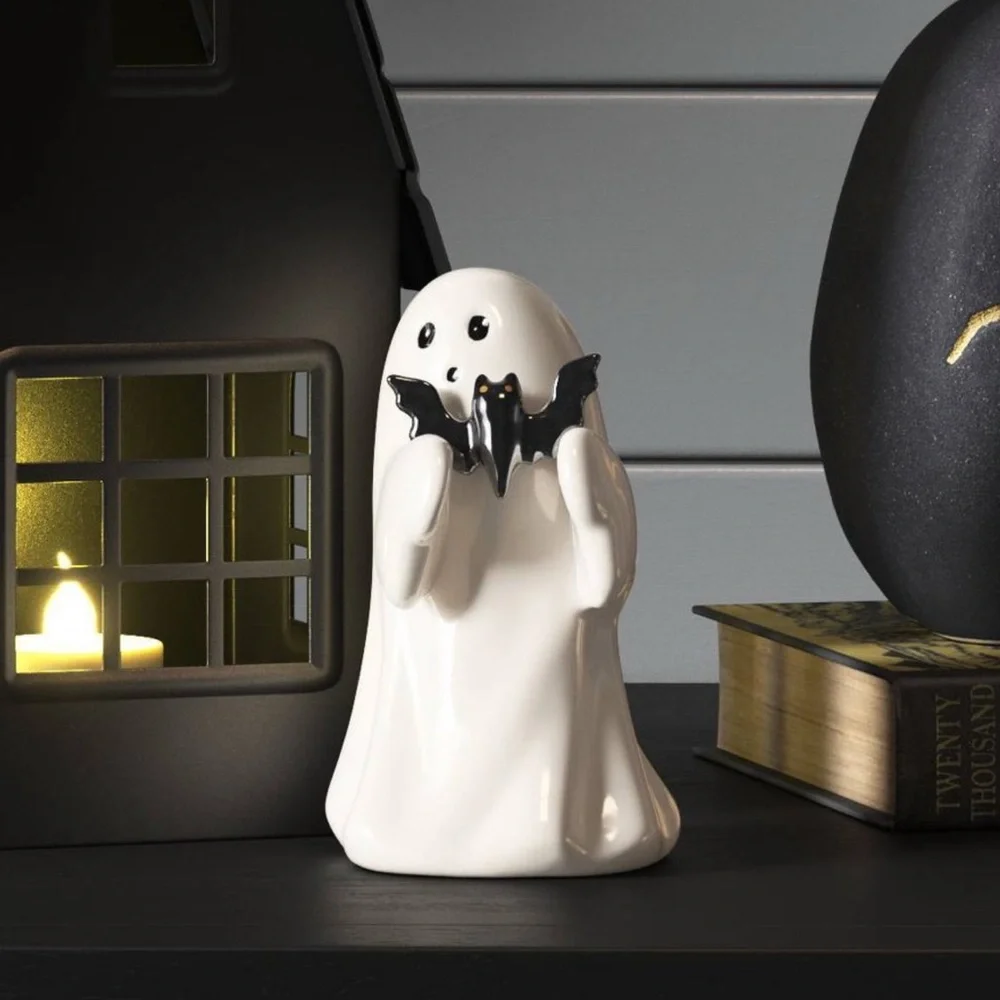 Target - Ceramic Ghost with Bat Halloween Figurine - Hyde and EEK!